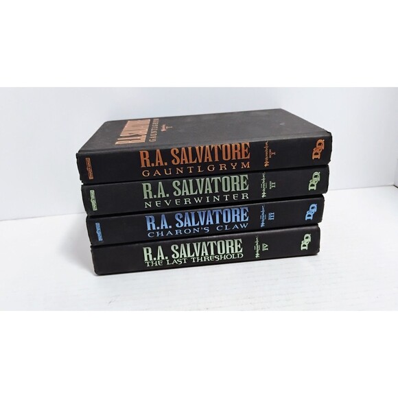 FORGOTTEN REALMS THE NEVERWINTER SAGA R.A. SALVATORE BOOKS 1-4 HARDCOVER SIGNED - Picture 8 of 15